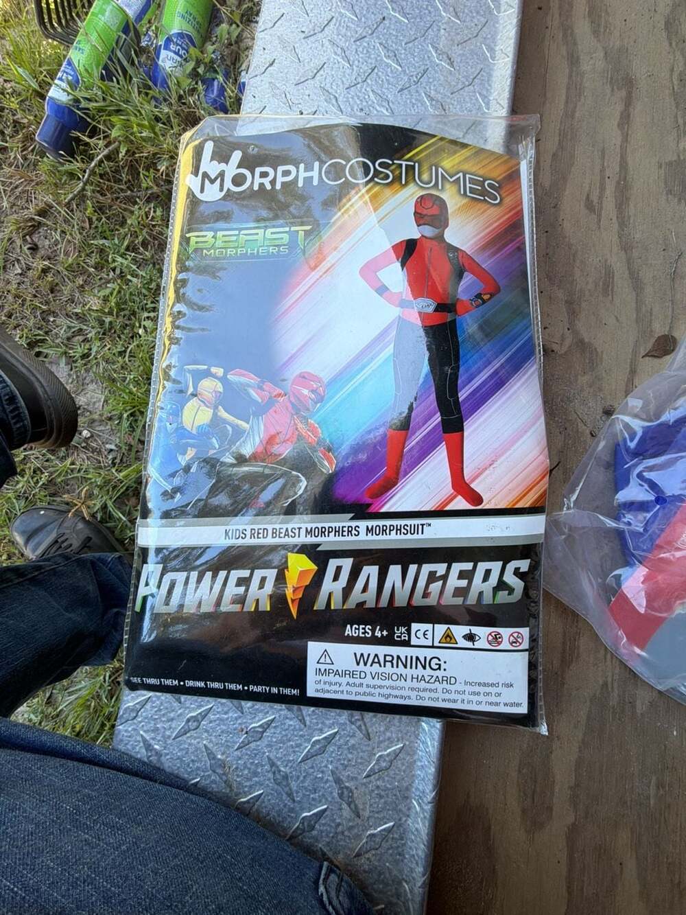 MorphCostumes Power Rangers Red Beast Morphers Morphsuit Size M